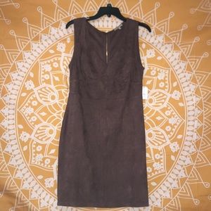 NWT purple suede dress